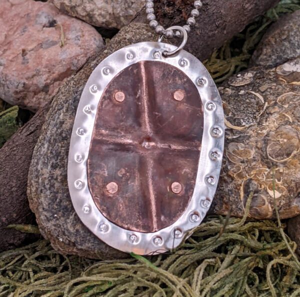 Cross and Shield Necklace