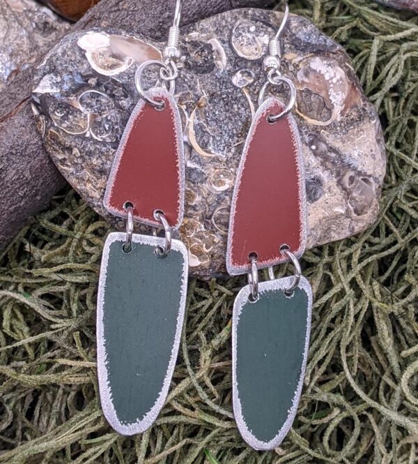 Red and Green Earrings